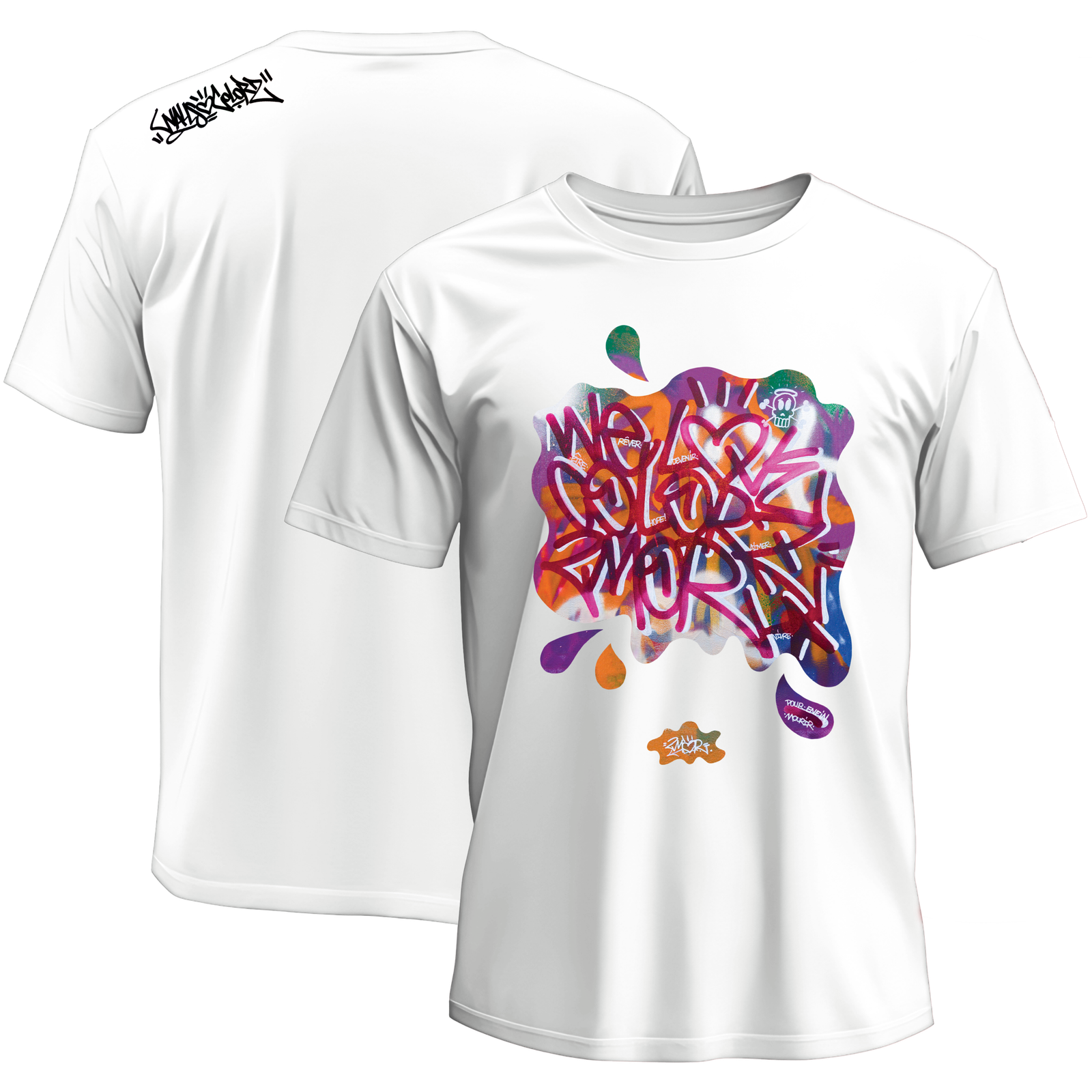 Teeshirt "Toile multicolor"